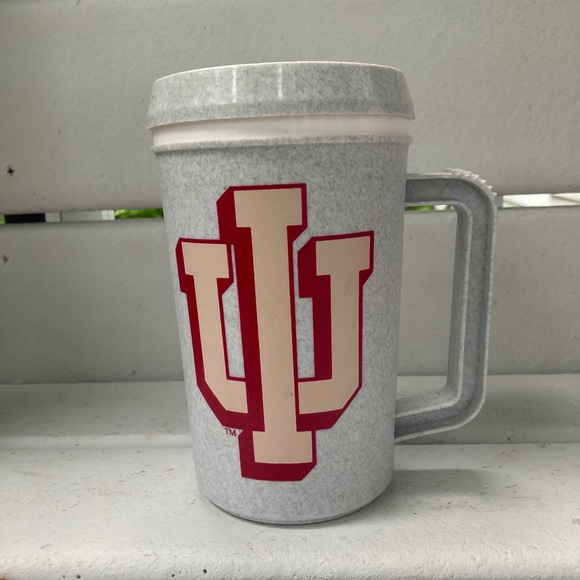 Vintage 90s 2000s Iu Hoosiers Indiana Thermos Mug